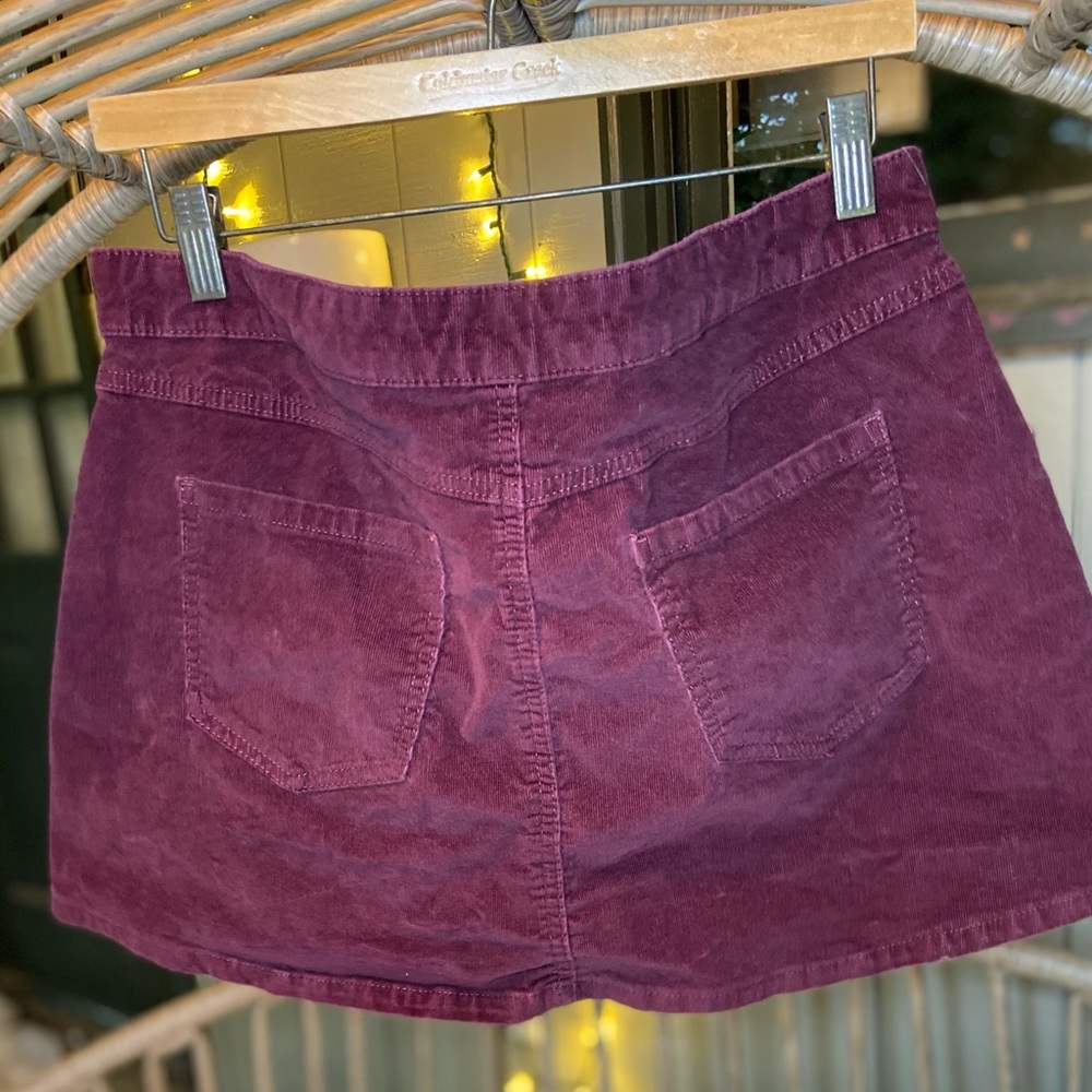 Celebrity Pink Corduroy Mini Skirt in Burgundy - Picture 5 of 5